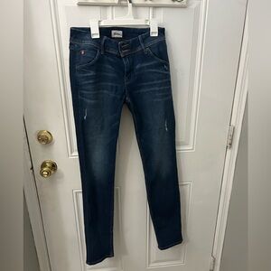 Hudson Collin skinny jeans size 28th button flap pockets excellent condition